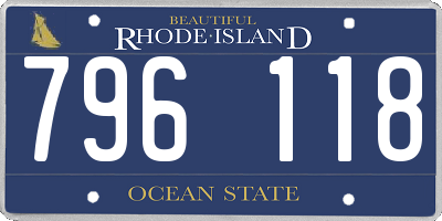RI license plate 796118