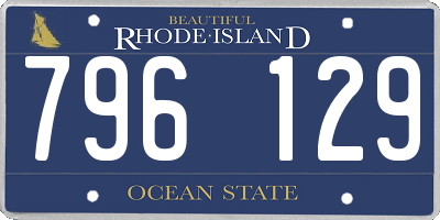 RI license plate 796129