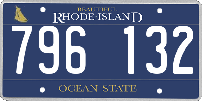 RI license plate 796132