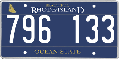RI license plate 796133