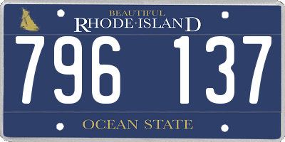 RI license plate 796137