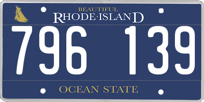 RI license plate 796139