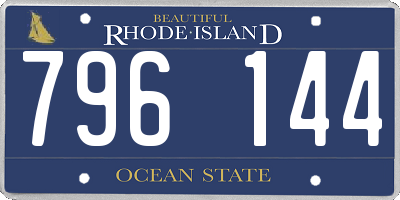 RI license plate 796144