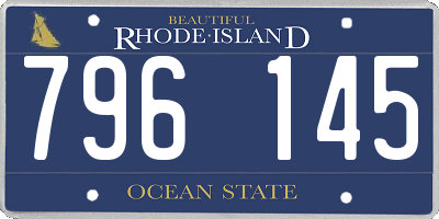RI license plate 796145