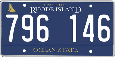 RI license plate 796146