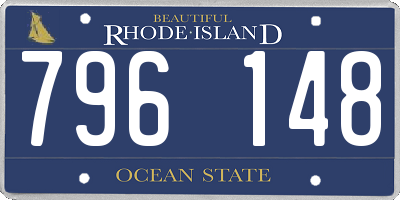 RI license plate 796148