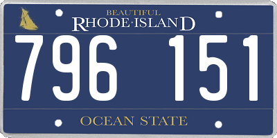 RI license plate 796151