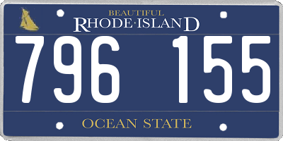 RI license plate 796155