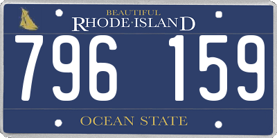RI license plate 796159