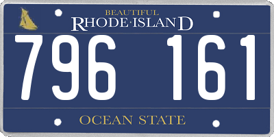 RI license plate 796161