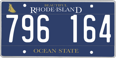RI license plate 796164