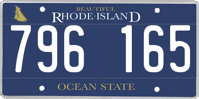 RI license plate 796165