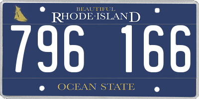 RI license plate 796166