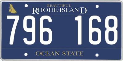 RI license plate 796168