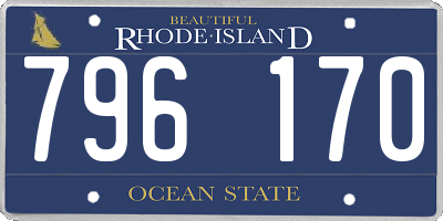 RI license plate 796170