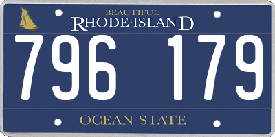 RI license plate 796179