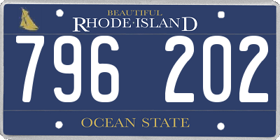 RI license plate 796202