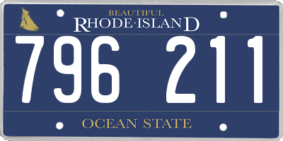 RI license plate 796211