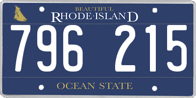 RI license plate 796215