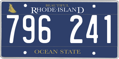 RI license plate 796241