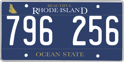 RI license plate 796256
