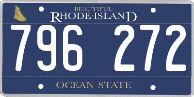 RI license plate 796272