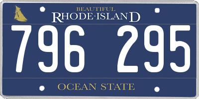 RI license plate 796295