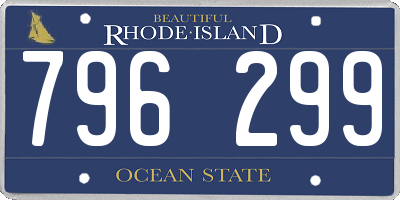 RI license plate 796299