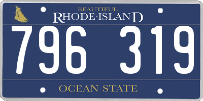 RI license plate 796319