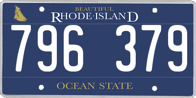 RI license plate 796379