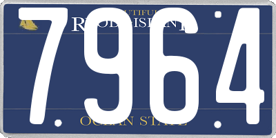 RI license plate 7964