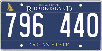 RI license plate 796440