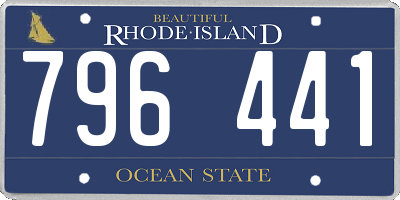 RI license plate 796441