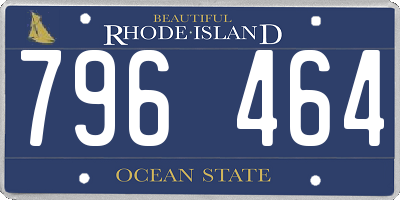 RI license plate 796464
