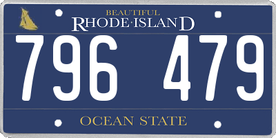 RI license plate 796479