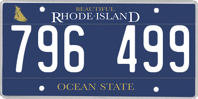 RI license plate 796499