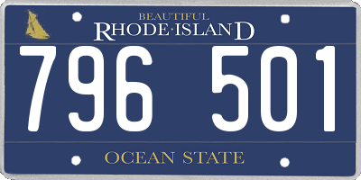 RI license plate 796501