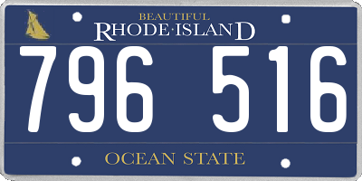 RI license plate 796516