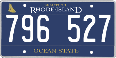 RI license plate 796527