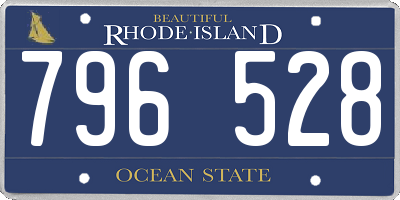 RI license plate 796528