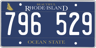 RI license plate 796529