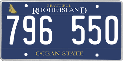RI license plate 796550