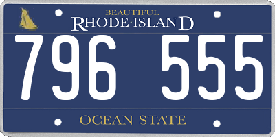 RI license plate 796555