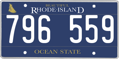 RI license plate 796559