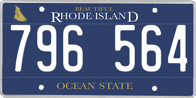RI license plate 796564