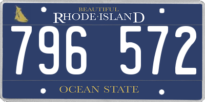 RI license plate 796572