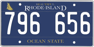 RI license plate 796656