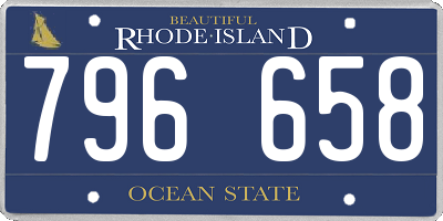 RI license plate 796658