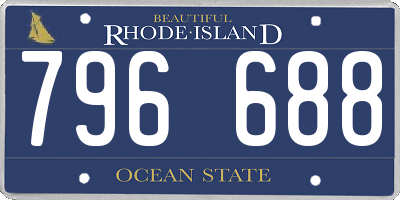RI license plate 796688