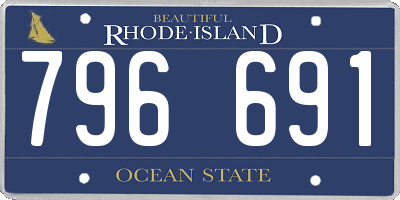 RI license plate 796691